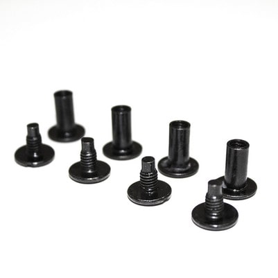 Болты металлические высота ножки 10 мм черные 100 шт. Болты металлические высота ножки 10 мм черные 100 шт.