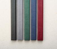 Цветной канал с покрытием ткань А4 Slim (10 шт), 28 мм, зеленый