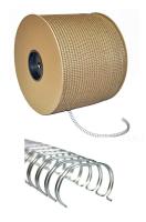 Металлические пружины в бобине серебро (25000-26000 пет)