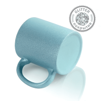 Кружка керамика голубая перламутровая 330мл