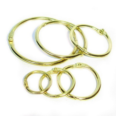 Кольцо никелированное золото (внутренний диаметр -25 мм) 100 шт. Кольцо никелированное золото (внутренний диаметр -25 мм) 100 шт.