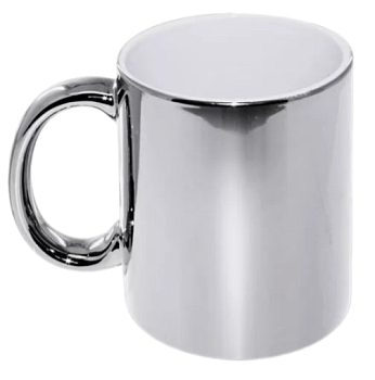 Кружка керамика серебро 330мл