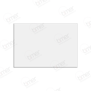 Заготовка значка белая прямоугольник металл для сублимации 30х45мм