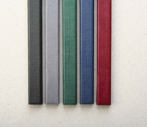 Цветной канал с покрытием ткань А4 Slim (10 шт), 28 мм, зеленый Цветной канал с покрытием ткань А4 Slim (10 шт), 28 мм, зеленый