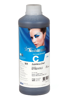 Чернила InkTec сублимационные DTI02-01LC для Epson Cyan 1л Чернила InkTec сублимационные DTI02-01LC для Epson Cyan 1л