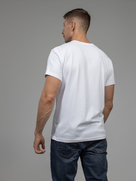 Футболка мужская для сублимации имитация хлопка Evolution 1