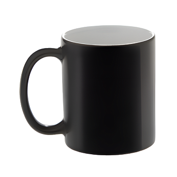 Кружка керамика хамелеон черная премиум 330мл