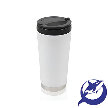 Термостакан металл с крышкой белый 480мл Термостакан металл с крышкой белый 480мл