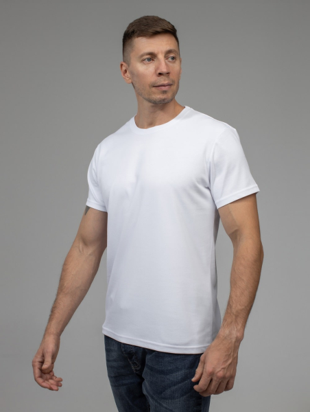 Футболка мужская для сублимации имитация хлопка Evolution 2