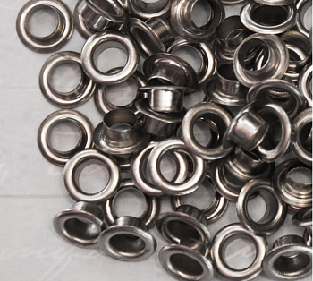 Люверсы серебро d 5,5 мм (1000 шт.)