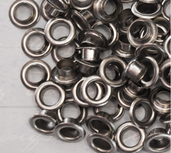 Люверсы серебро d 5,5 мм (1000 шт.)