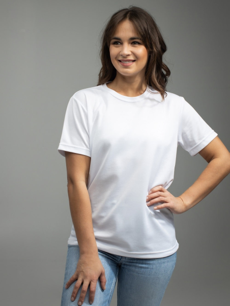 Футболка женская для сублимации имитация хлопка Evolution 2