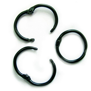 Кольцо никелированное черное (внутренний диаметр -25 мм) 100 шт. Кольцо никелированное черное (внутренний диаметр -25 мм) 100 шт.