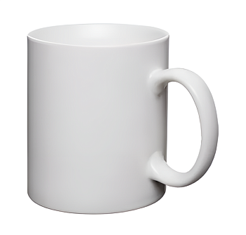 Кружка керамика белая, кофейная 170мл.