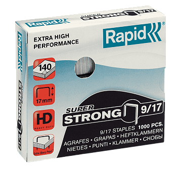 Скобы Rapid 9/17 (1000 шт) Super Strong