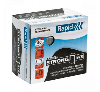 Скобы Rapid 9/8 (5000 шт) Super Strong