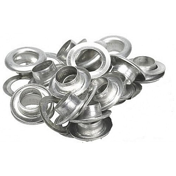 Люверсы для баннеров серебро d 12mm (2000шт)