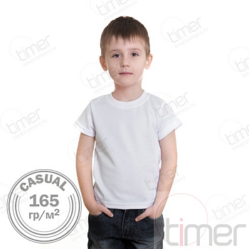 Футболка детская Casual 165 гр/м.кв, хлопок и полиэстер имитация хлопка, 32 (116-122) Футболка детская Casual 165 гр/м.кв, хлопок и полиэстер имитация хлопка, 32 (116-122)