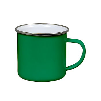 Кружка металл зеленая в индивидуальной упаковке 330мл премиум Кружка металл зеленая в индивидуальной упаковке 330мл премиум
