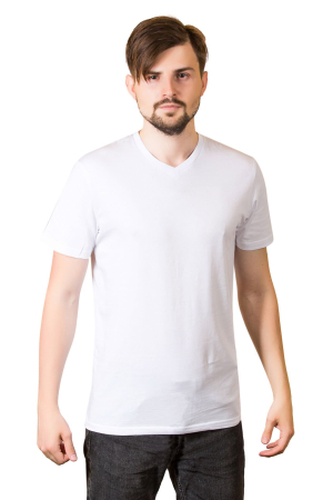 Футболка Премиум мужская хлопок белая 60 (5XL)