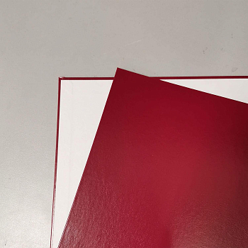 Обложки Металбинд бумвинил А4 304х212мм бордо (1 пара)