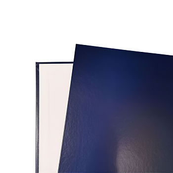 Обложки Металбинд бумвинил А4 304х212мм синие (1 пара)