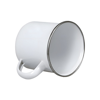 Кружка металл белая в индивидуальной упаковке 330мл премиум Кружка металл белая в индивидуальной упаковке 330мл премиум