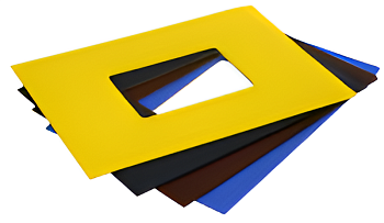 Твердые обложки Металбинд ткань с окном A4 304x212мм (10 пар) белые