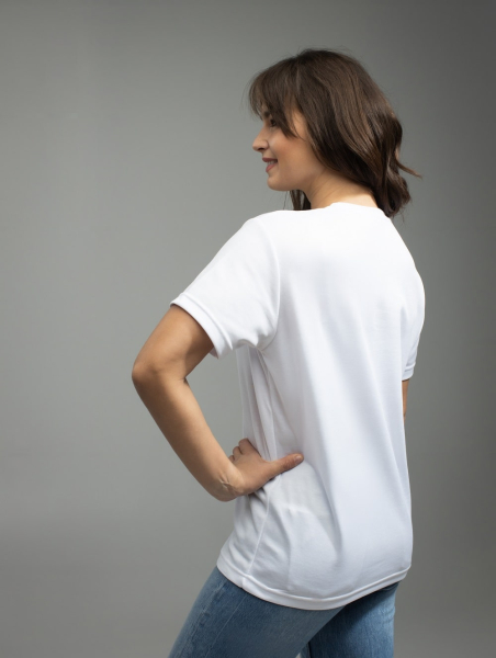 Футболка женская для сублимации имитация хлопка Evolution 1