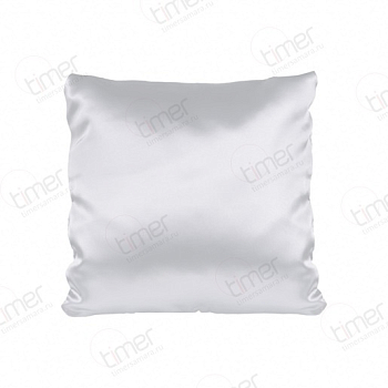 Наволочка атлас, 40х40 см, белая