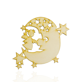 Подвеска на ёлку дерево Ангел 137х163х3мм Подвеска на ёлку дерево Ангел 137х163х3мм