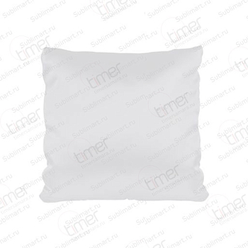 Подушка с наволочкой 350*350 мм, холлофайбер, габардин, белая